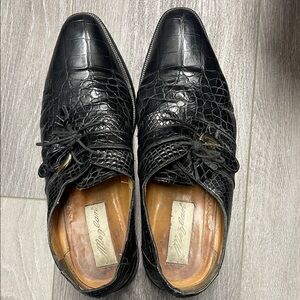 Black Crocodile Men's Dress Shoes